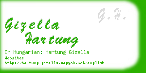 gizella hartung business card